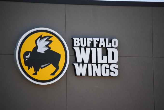 Buffalo Wild Wings illuminated wall sign